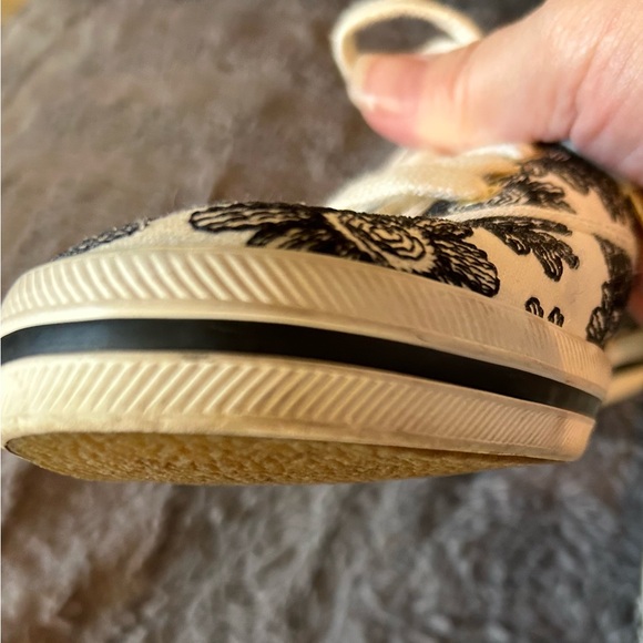 Keds x Kate Spade Black Floral on Cream Sneakers - Picture 13 of 13